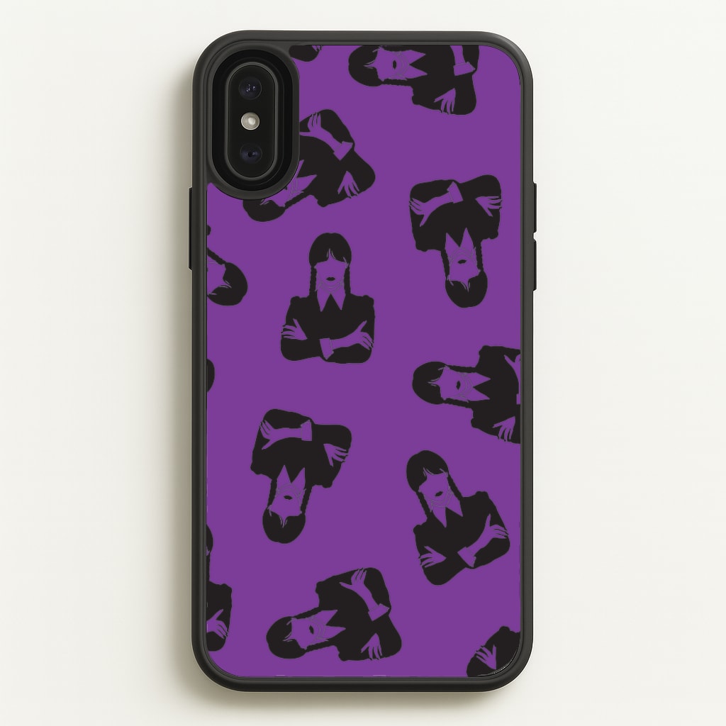 Addams Pattern - Wednesday Phone Case for iPhone XS Max