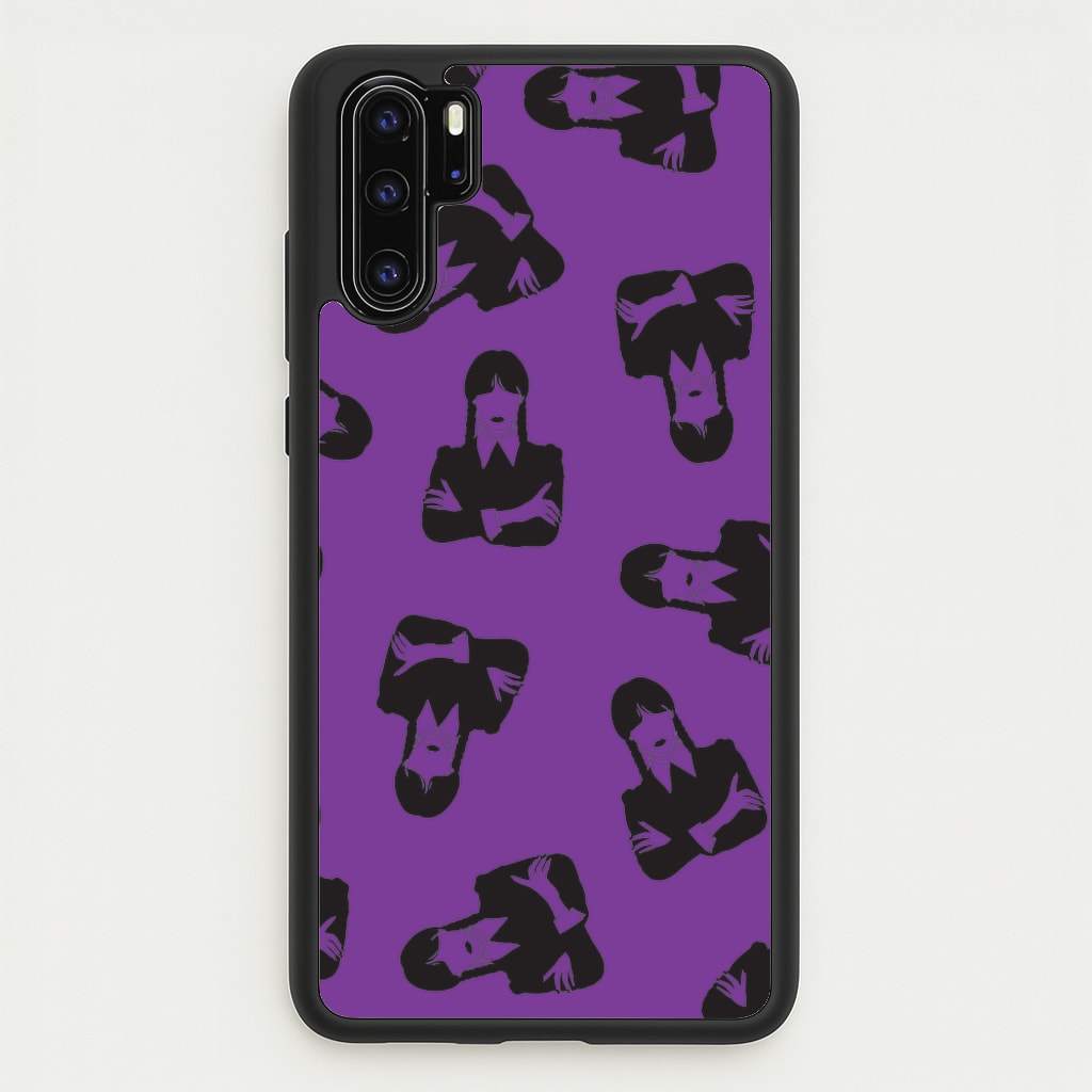 Addams Pattern - Wednesday Phone Case for Huawei P30 Pro