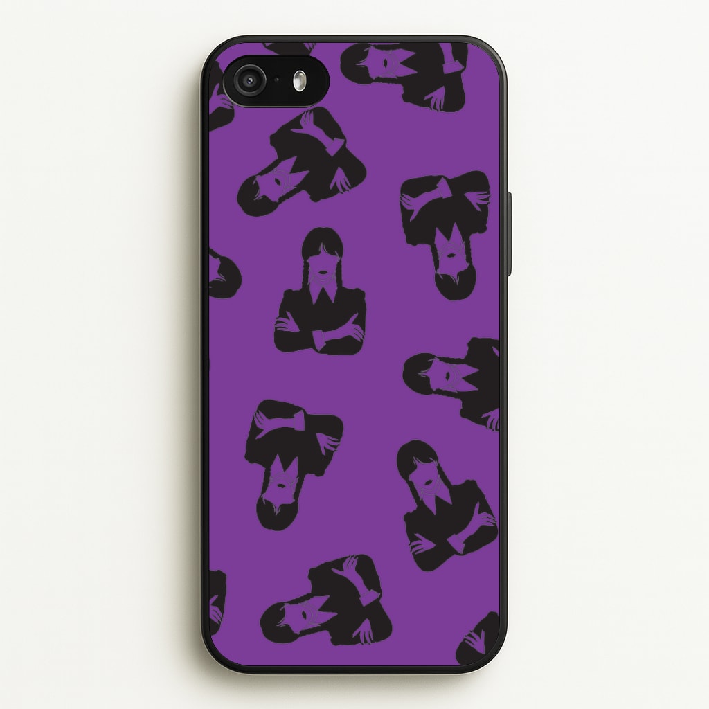 Addams Pattern - Wednesday Phone Case for iPhone 5 / 5s / SE 2016