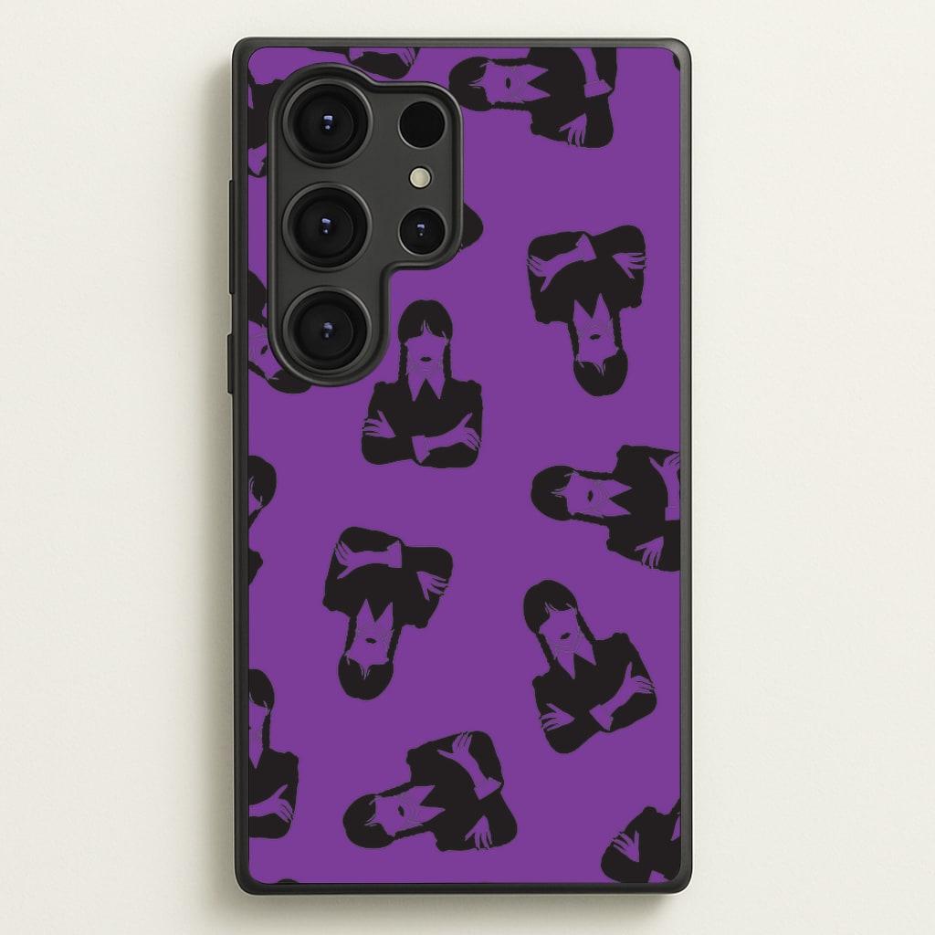 Addams Pattern - Wednesday Phone Case for Galaxy S25 Ultra