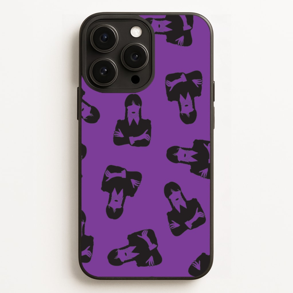 Addams Pattern - Wednesday Phone Case for iPhone 12 Pro Max