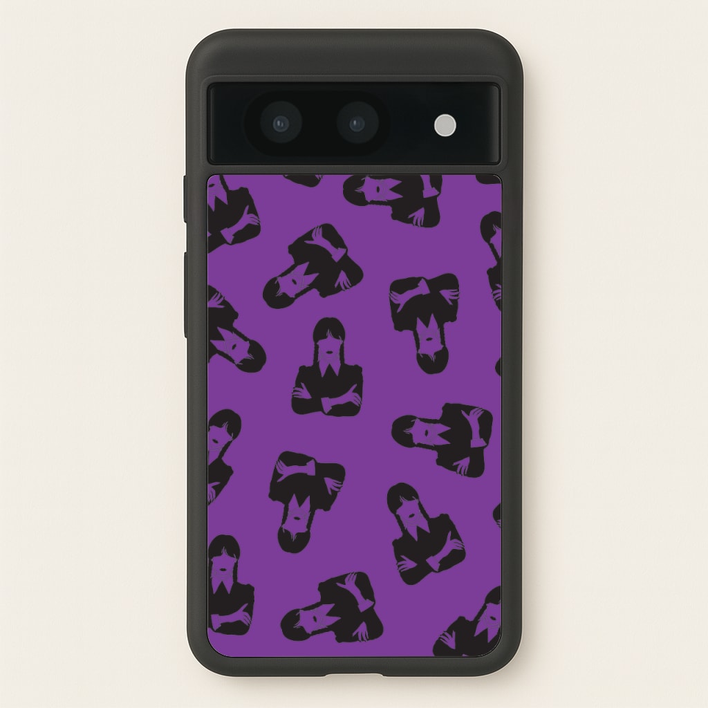 Addams Pattern - Wednesday Phone Case for Google Pixel 8a