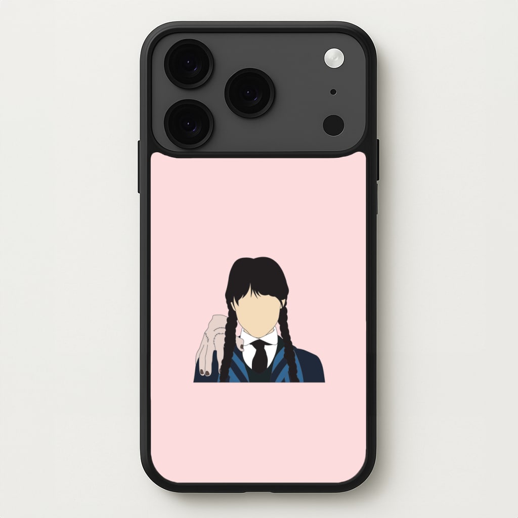 Wednesday And Thing Phone Case for iPhone 17 Pro