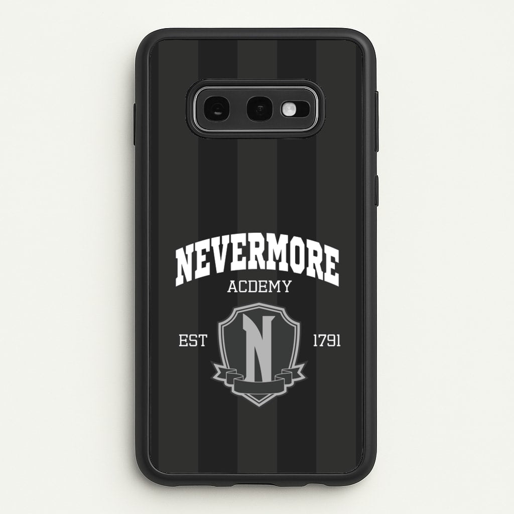 Addams Academy Gray - Wednesday Phone Case for Galaxy S10e