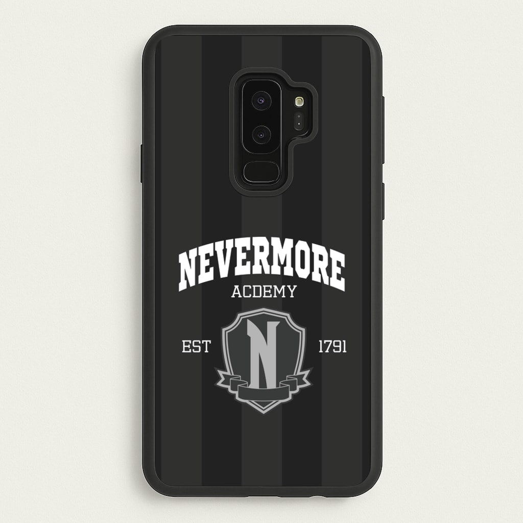 Addams Academy Gray - Wednesday Phone Case for Galaxy S9 Plus