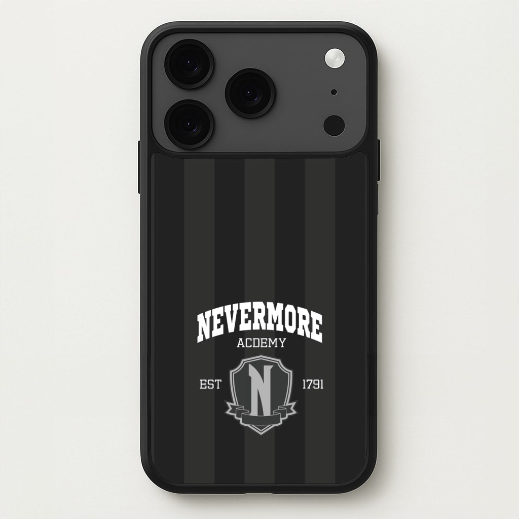 Addams Academy Gray Phone Case for iPhone 17 Pro Max