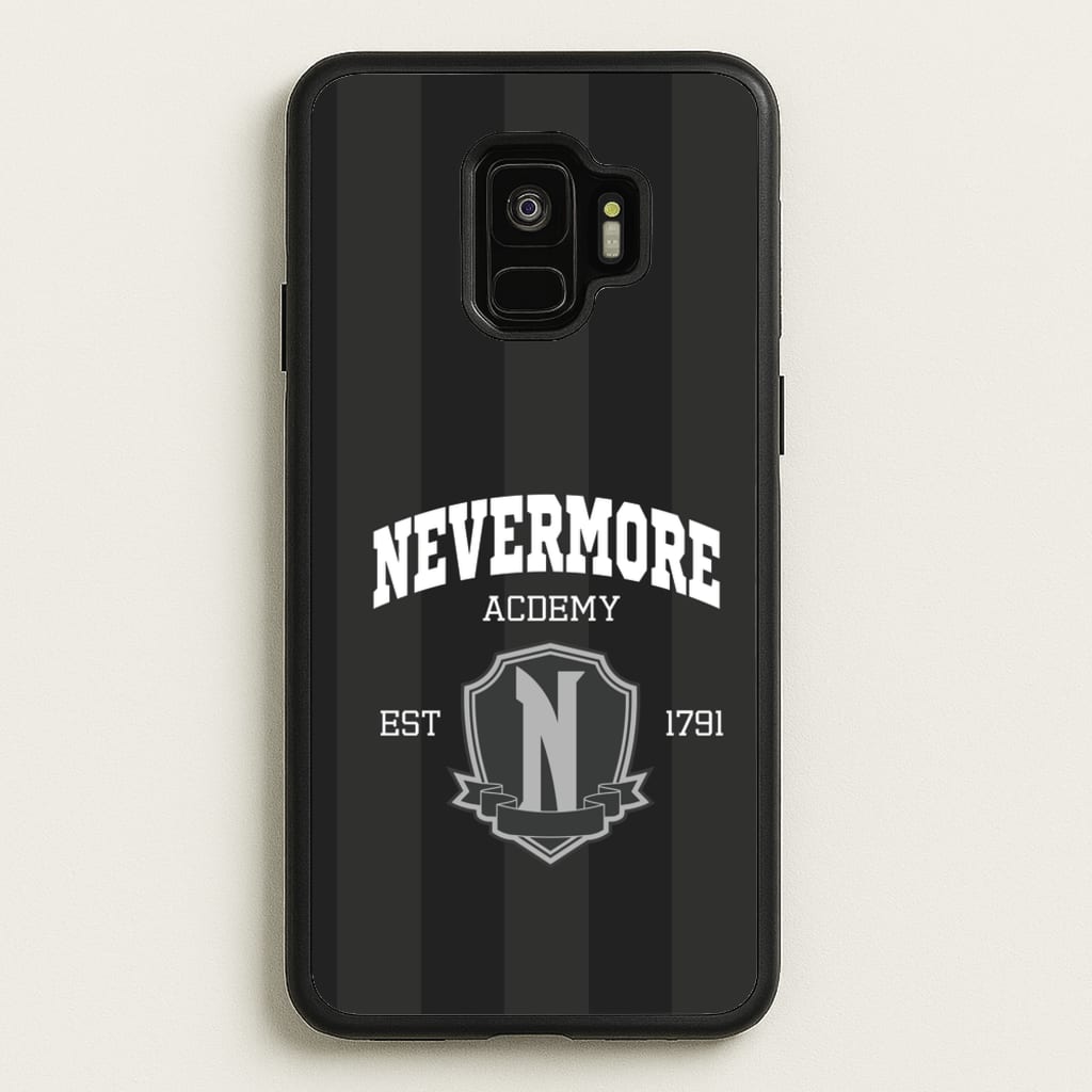 Addams Academy Gray - Wednesday Phone Case for Galaxy S9