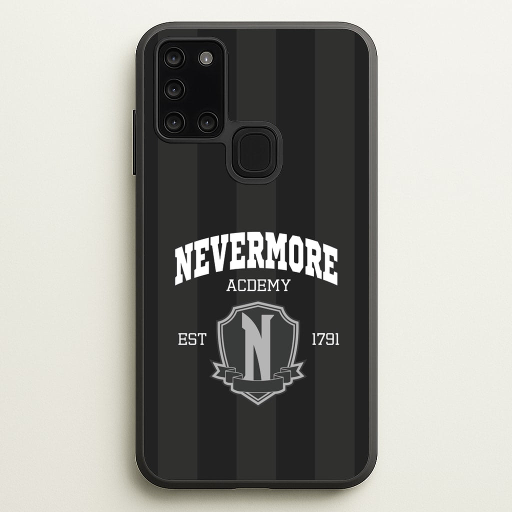 Addams Academy Gray - Wednesday Phone Case for Galaxy A21s