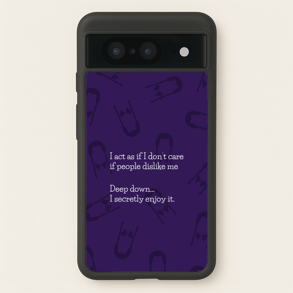 Deep Down.. I Secretly Enjoy It - Wednesday Phone Case for Google Pixel 8