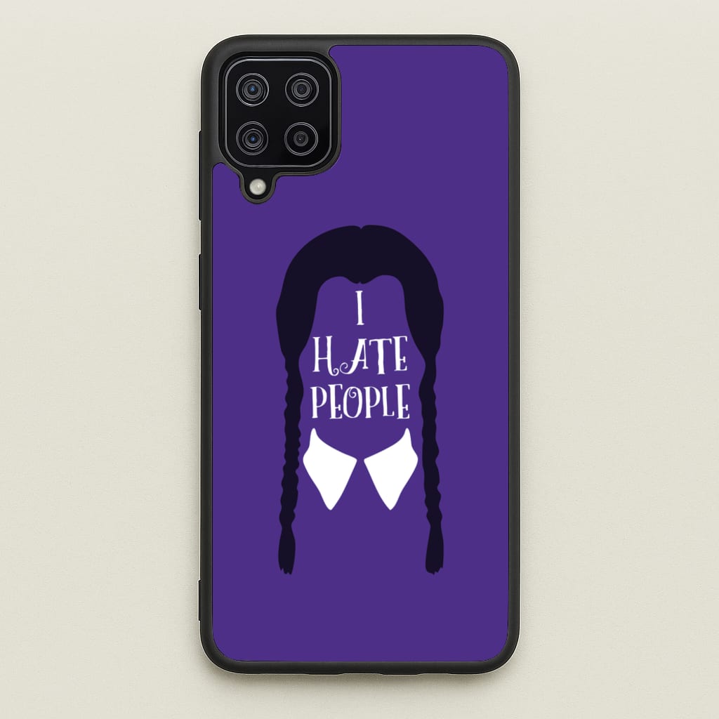 I Hate People - Wednesday Phone Case for Galaxy A12