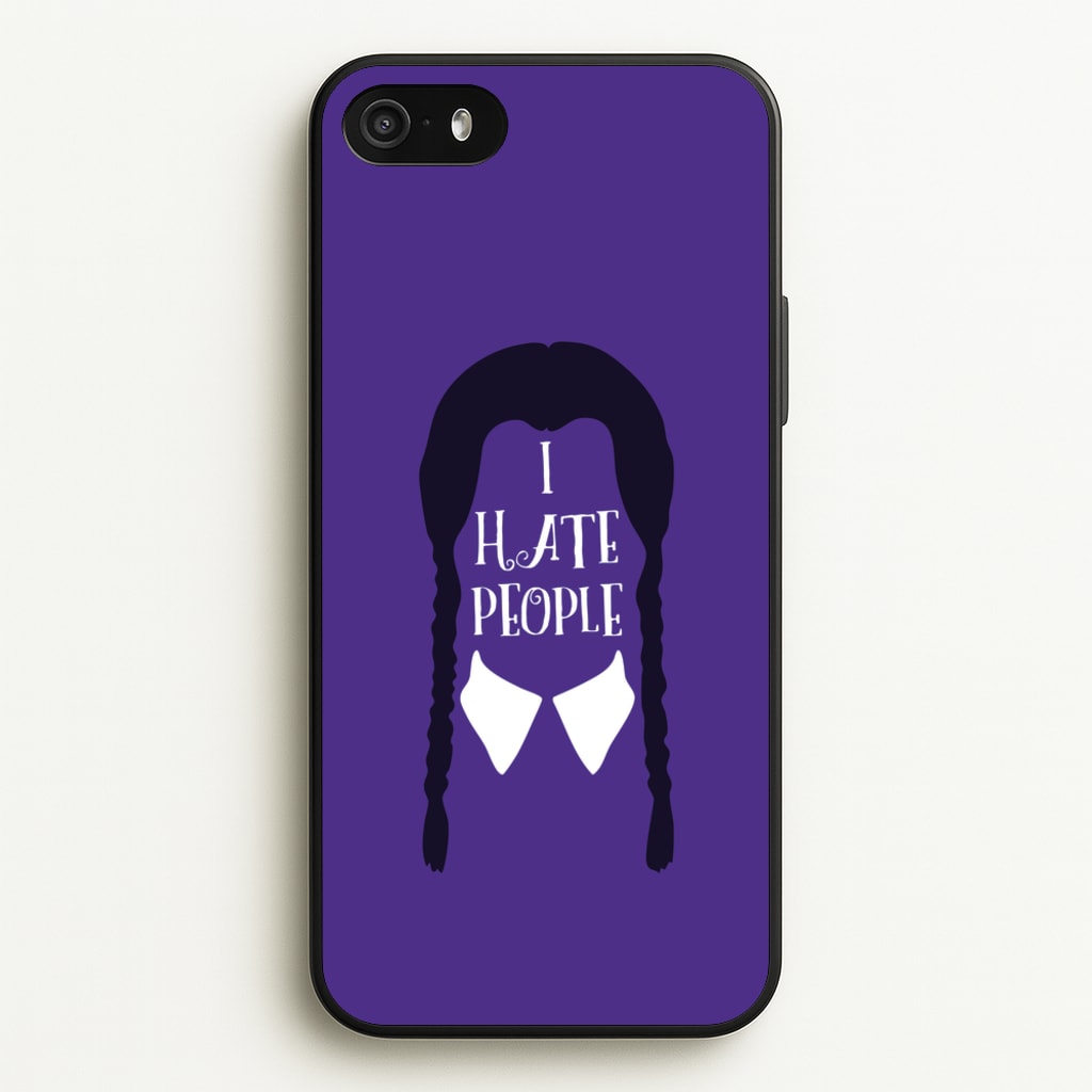 I Hate People - Wednesday Phone Case for iPhone 5 / 5s / SE 2016