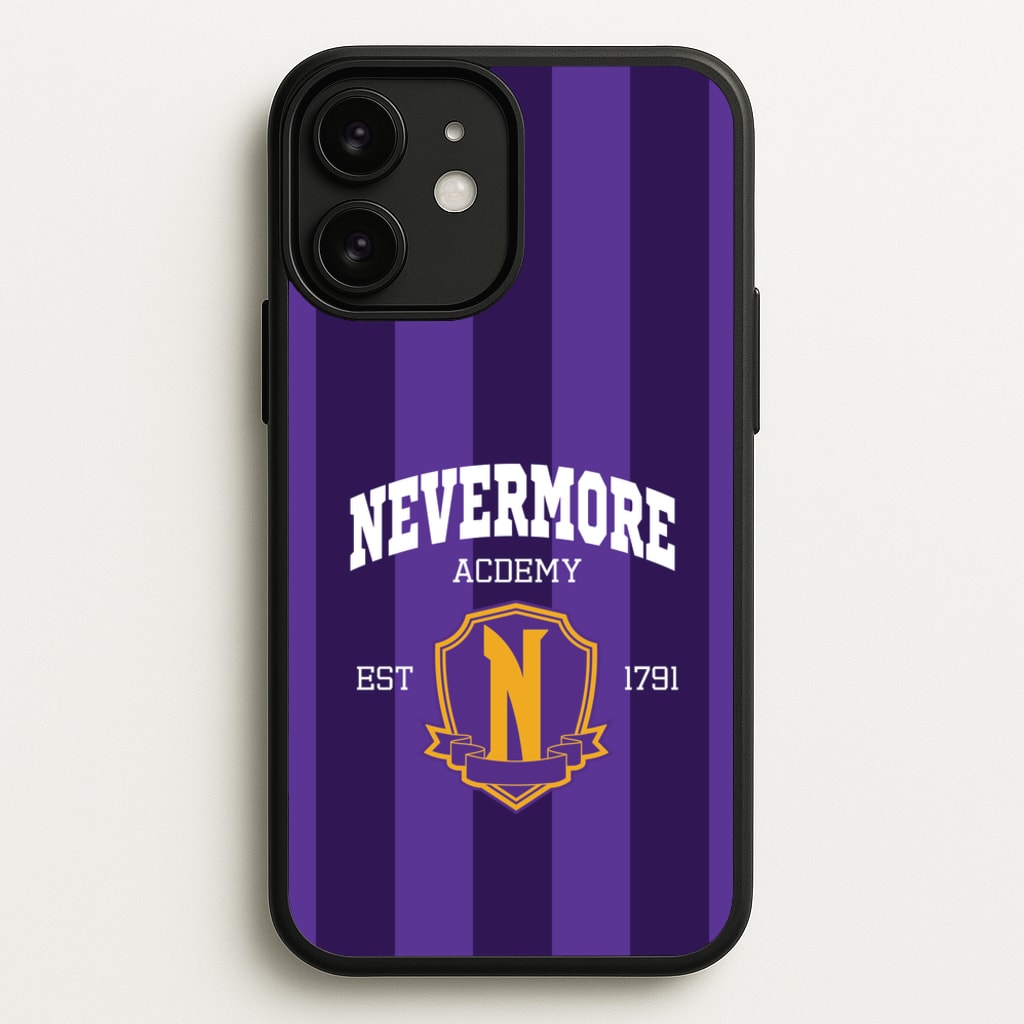 Addams Academy Purple - Wednesday Phone Case for iPhone 11