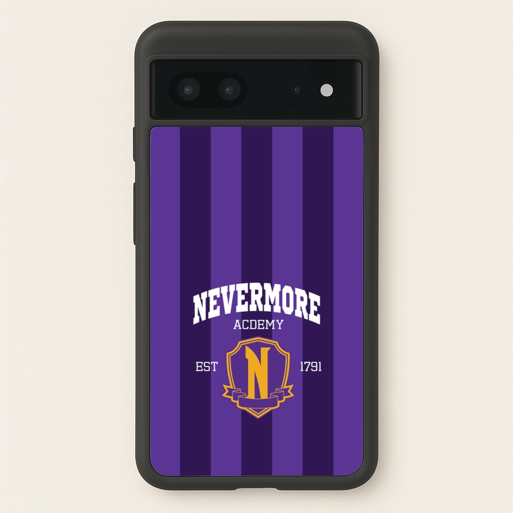 Addams Academy Purple - Wednesday Phone Case for Google Pixel 7