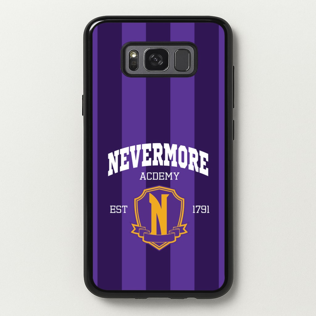 Addams Academy Purple - Wednesday Phone Case for Galaxy S8