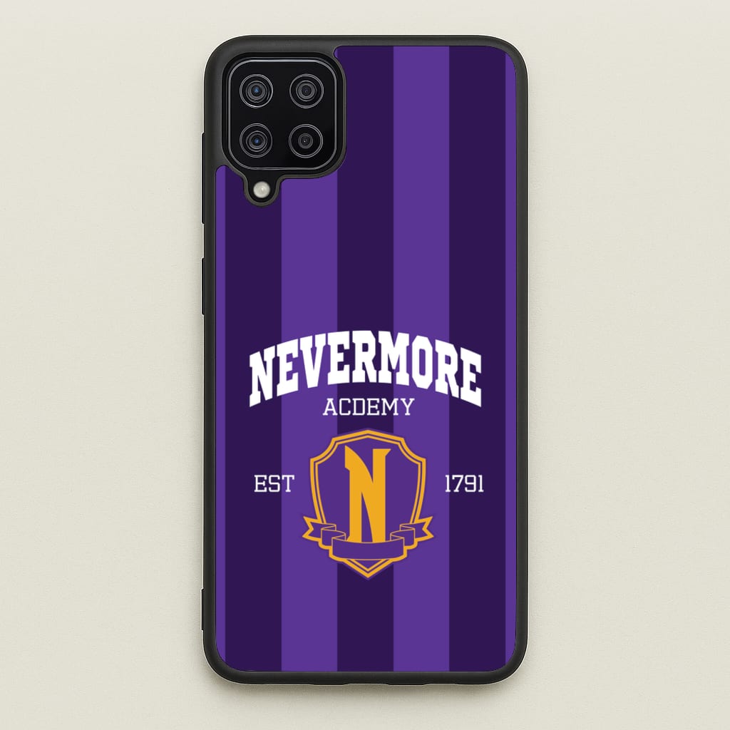 Addams Academy Purple - Wednesday Phone Case for Galaxy A12
