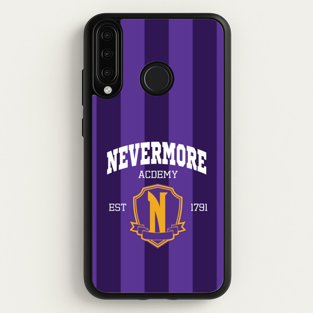 Addams Academy Purple - Wednesday Phone Case for Huawei P30 Lite