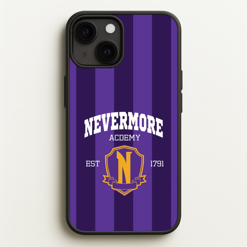 Addams Academy Purple - Wednesday Phone Case for iPhone 13