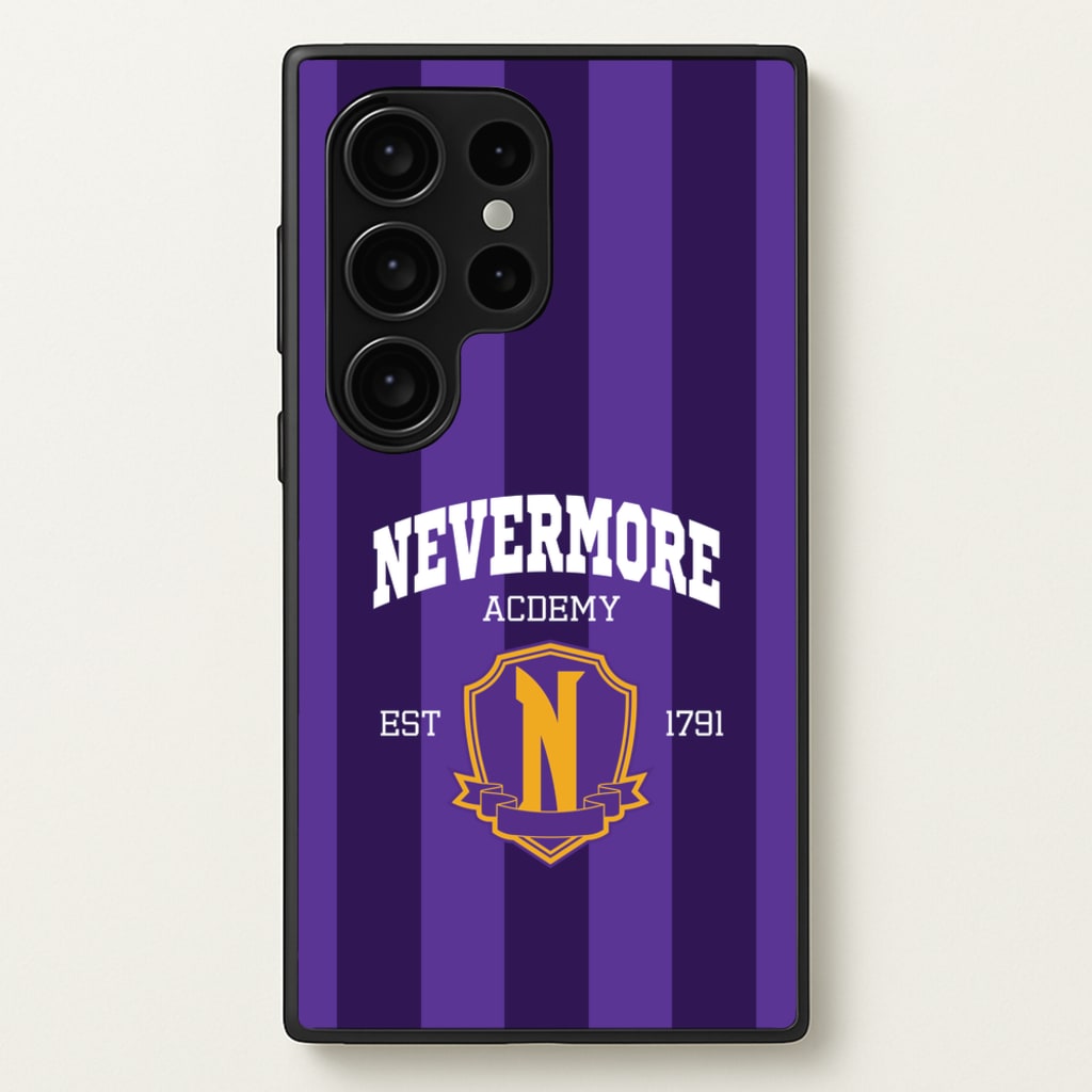 Addams Academy Purple - Wednesday Phone Case for Galaxy S24 Ultra