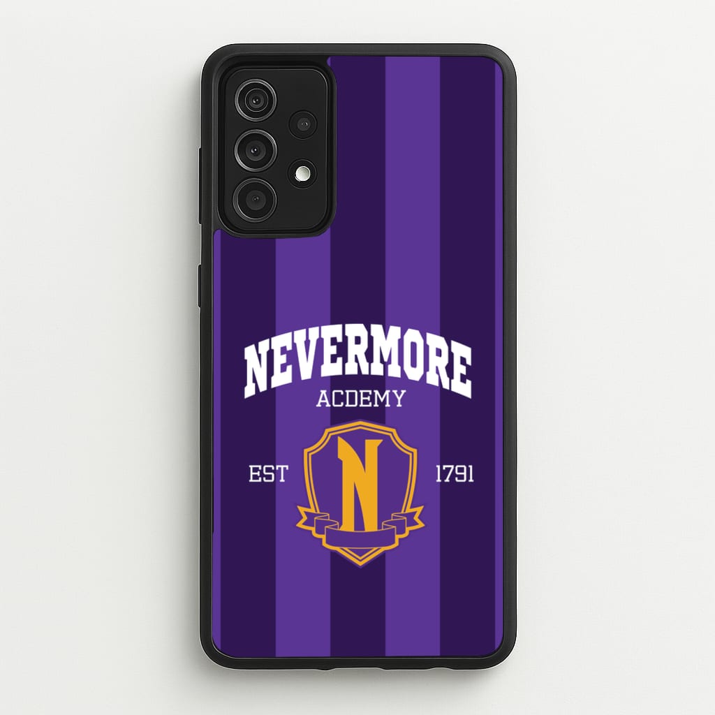 Addams Academy Purple - Wednesday Phone Case for Galaxy A52 / A52s