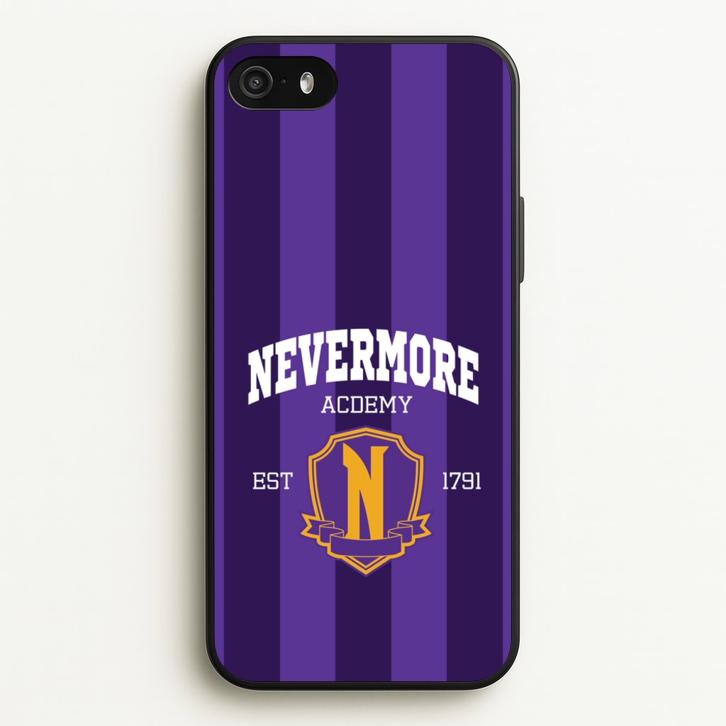 Addams Academy Purple - Wednesday Phone Case for iPhone 5 / 5s / SE 2016