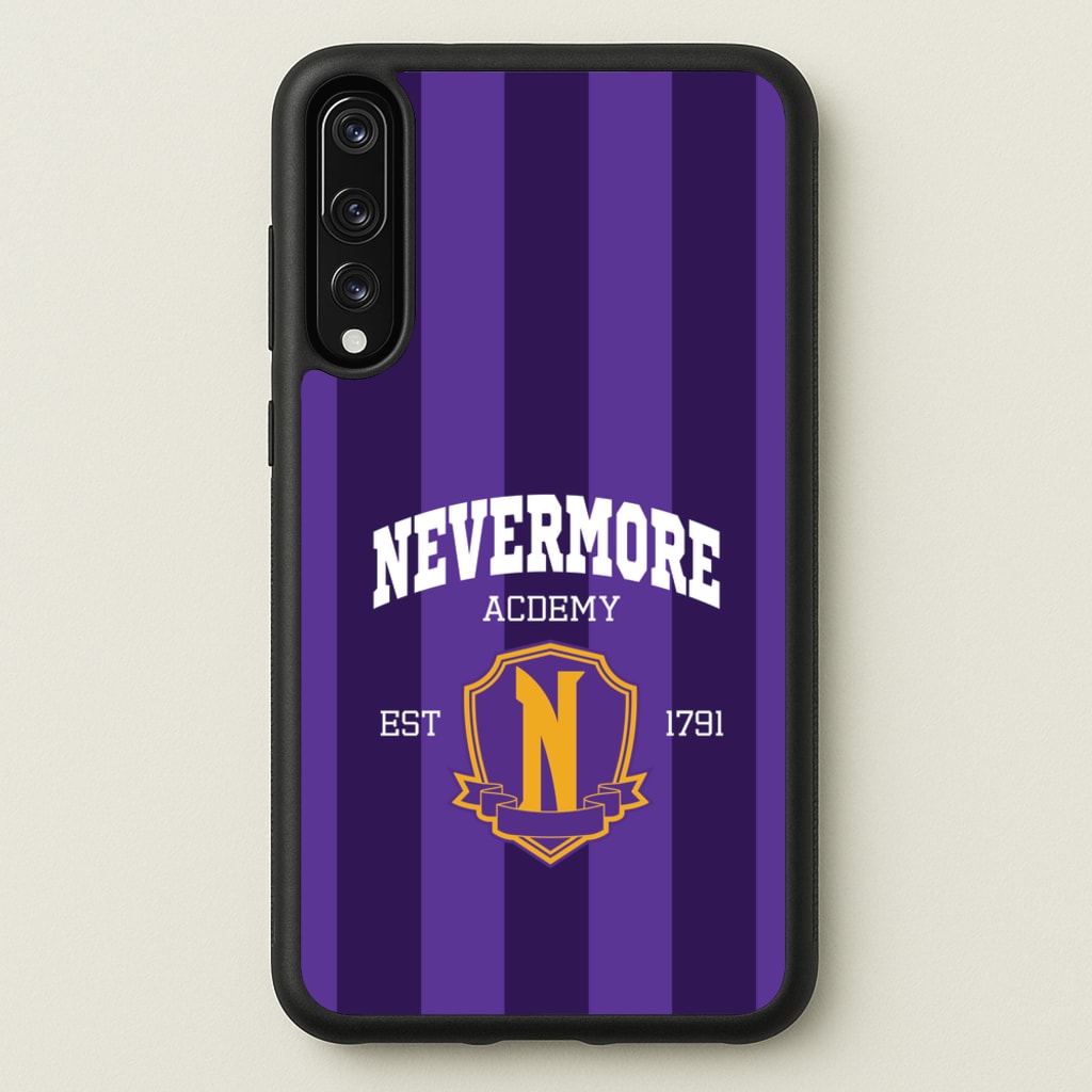 Addams Academy Purple - Wednesday Phone Case for Huawei P20 Pro