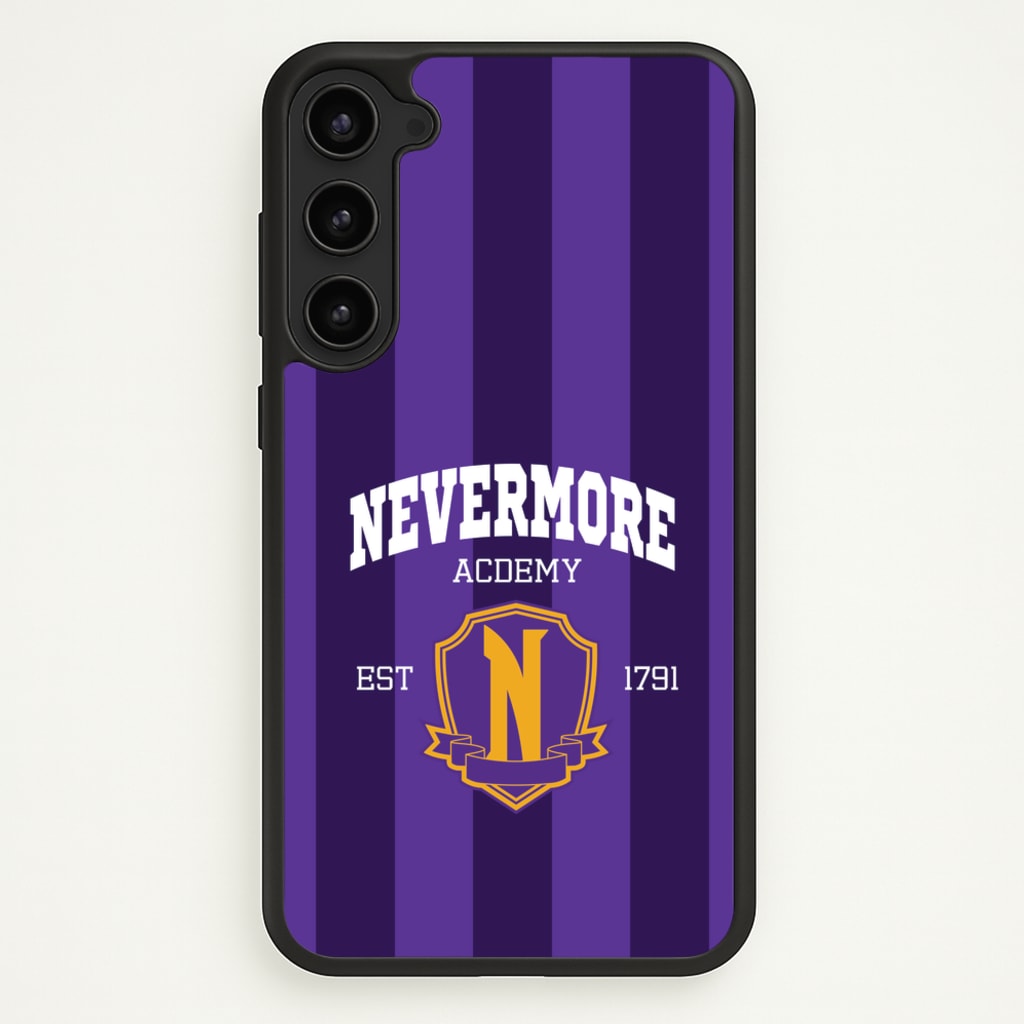 Addams Academy Purple - Wednesday Phone Case for Galaxy S23