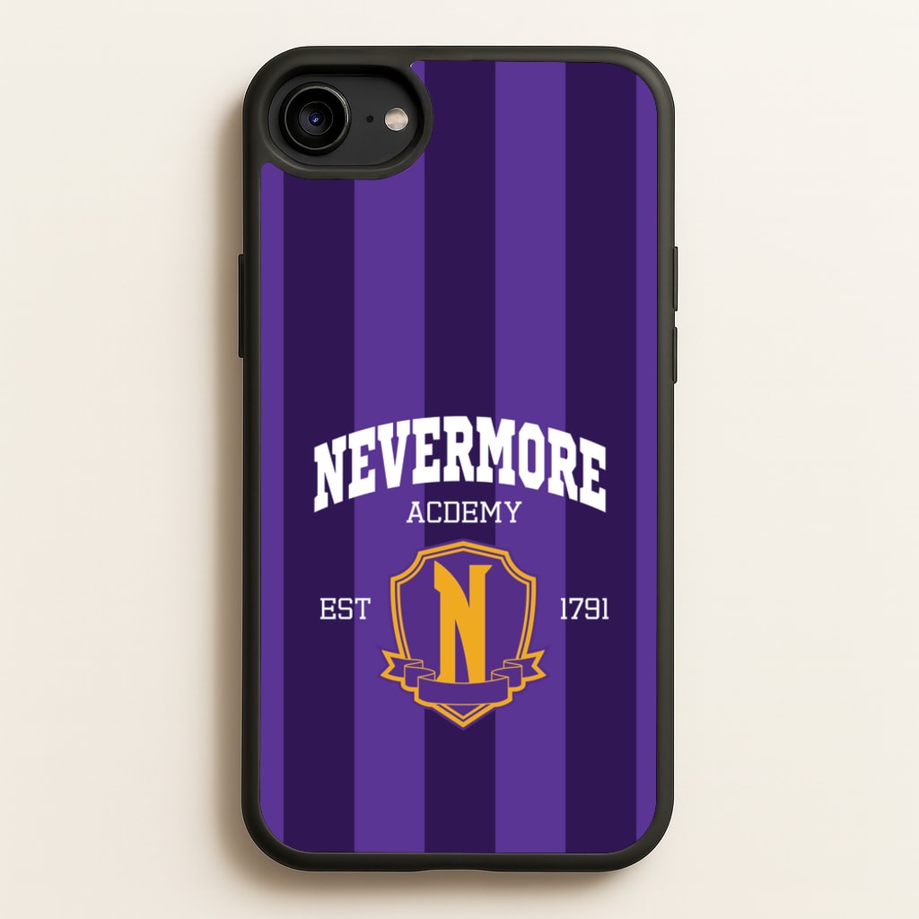 Addams Academy Purple - Wednesday Phone Case for iPhone 6 / 7 / 8 / SE
