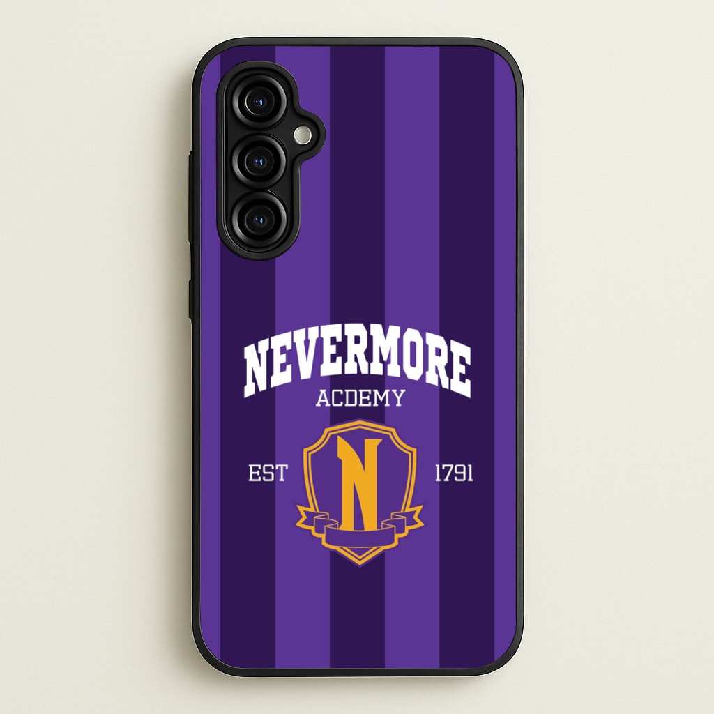 Addams Academy Purple - Wednesday Phone Case for Galaxy A54