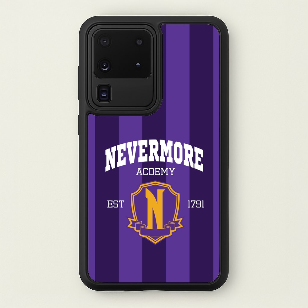 Addams Academy Purple - Wednesday Phone Case for Galaxy S20 Ultra