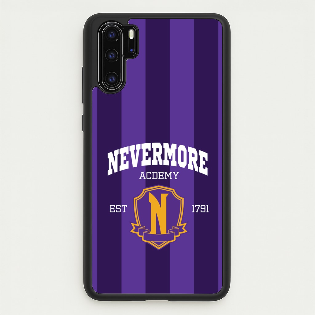 Addams Academy Purple - Wednesday Phone Case for Huawei P30 Pro