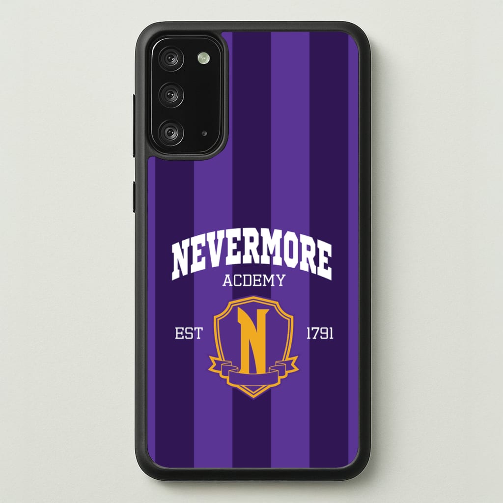 Addams Academy Purple - Wednesday Phone Case for Galaxy Note 20
