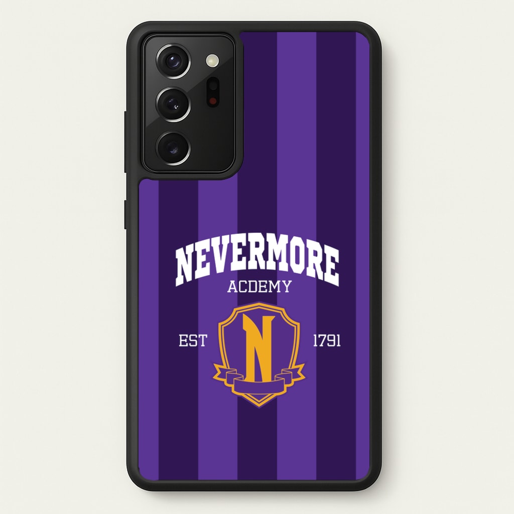 Addams Academy Purple - Wednesday Phone Case for Galaxy Note 20 Ultra