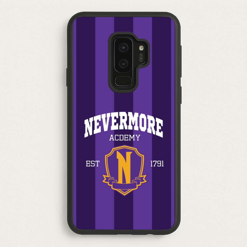 Addams Academy Purple - Wednesday Phone Case for Galaxy S9 Plus