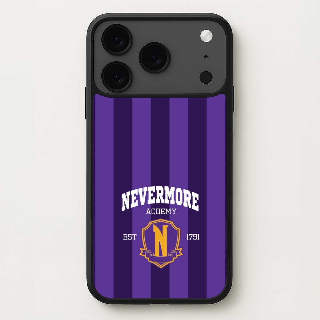 Addams Academy Purple Phone Case for iPhone 17 Pro
