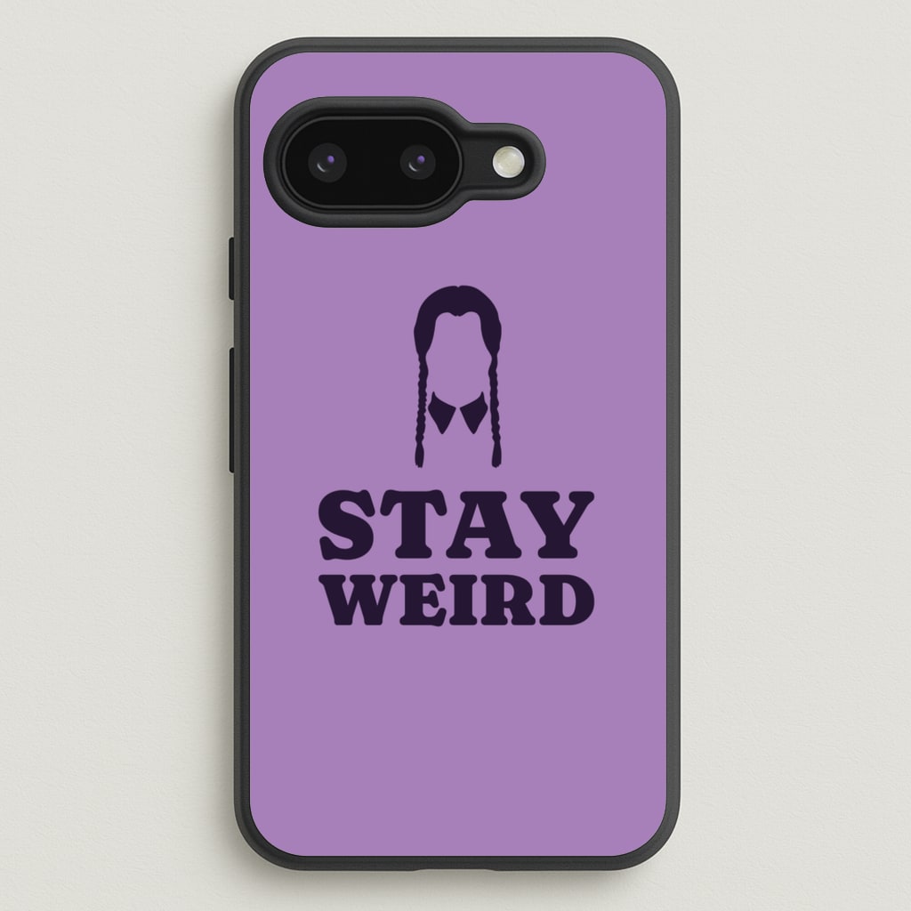 Stay Weird Purple - Wednesday Phone Case for Google Pixel 9a