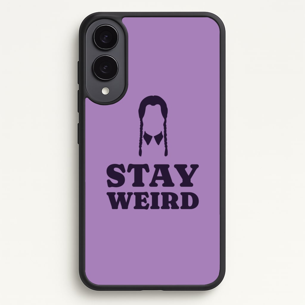 Stay Weird Purple - Wednesday Phone Case for Galaxy S25 Edge