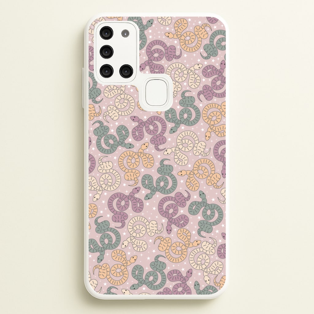 Snakes And Stars - Western - Western Phone Case for Galaxy A21s