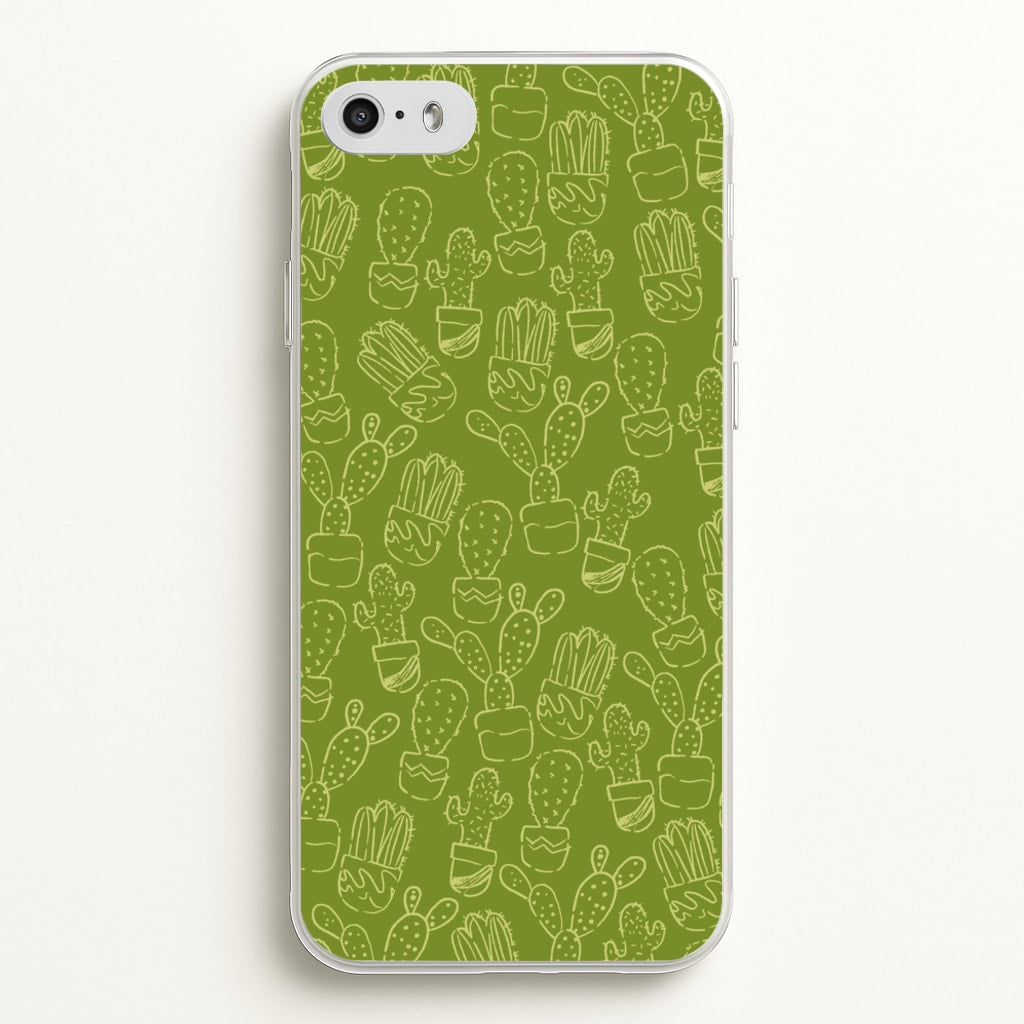 Green And Yellow Cacti - Western - Western Phone Case for iPhone 5 / 5s / SE 2016