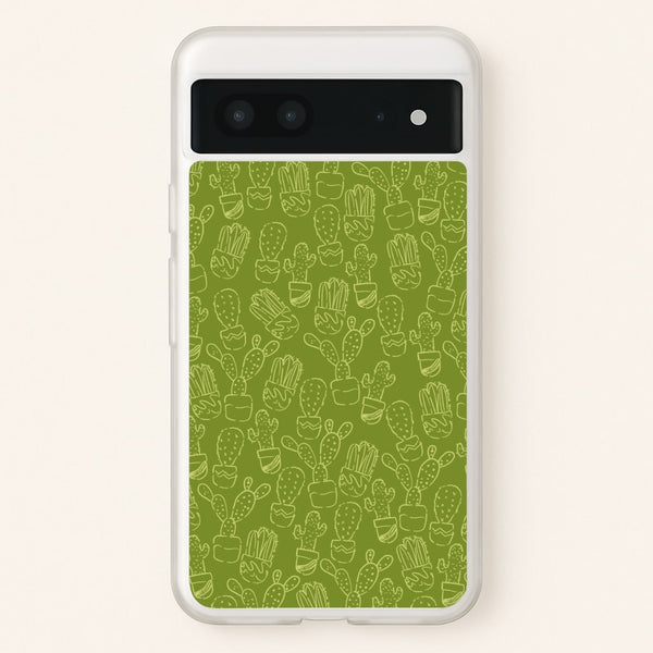 Green And Yellow Cacti - Western - Western Phone Case for Google Pixel 7