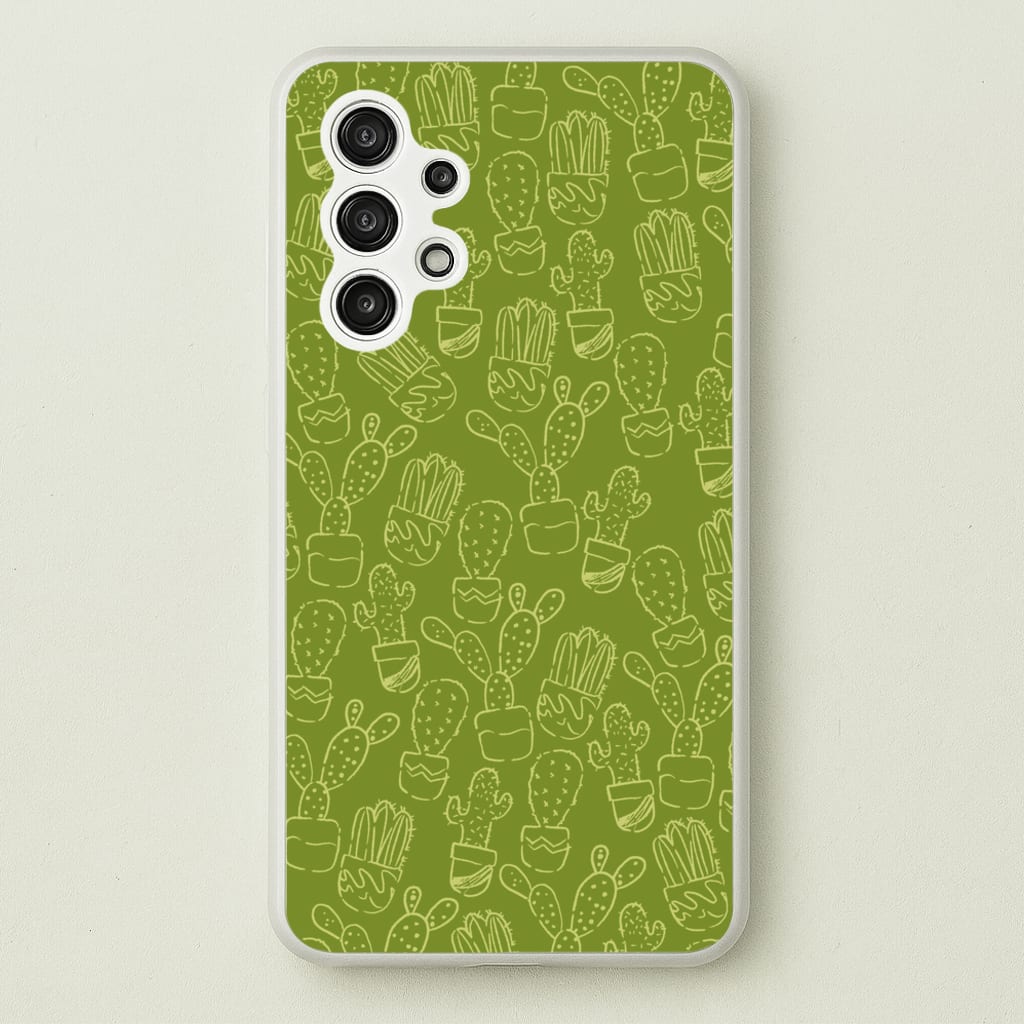 Green And Yellow Cacti - Western - Western Phone Case for Galaxy A13