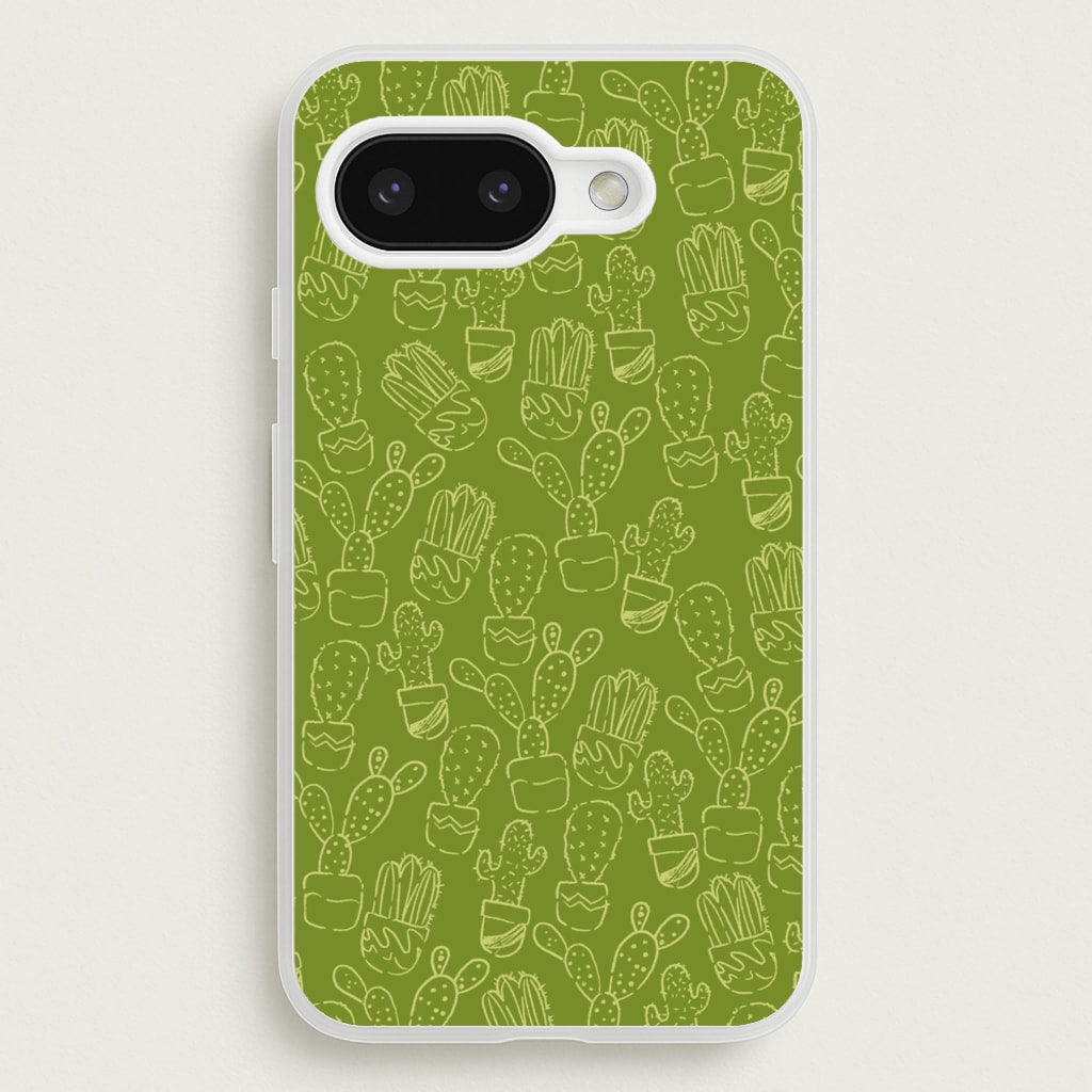 Green And Yellow Cacti - Western - Western Phone Case for Google Pixel 9a