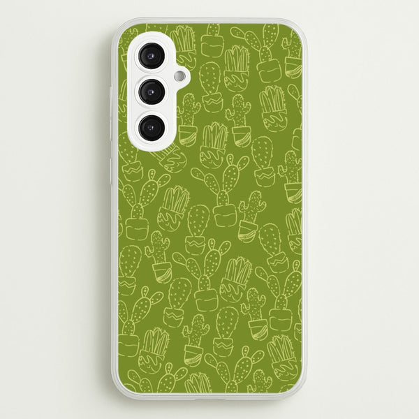 Green And Yellow Cacti - Western - Western Phone Case for Galaxy S23FE