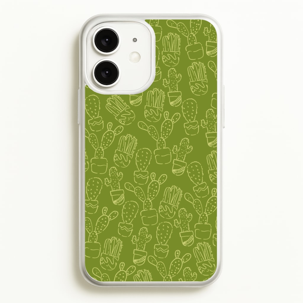 Green And Yellow Cacti - Western - Western Phone Case for iPhone 11