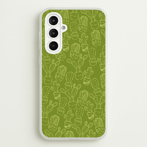 Green And Yellow Cacti - Western - Western Phone Case for Galaxy A16