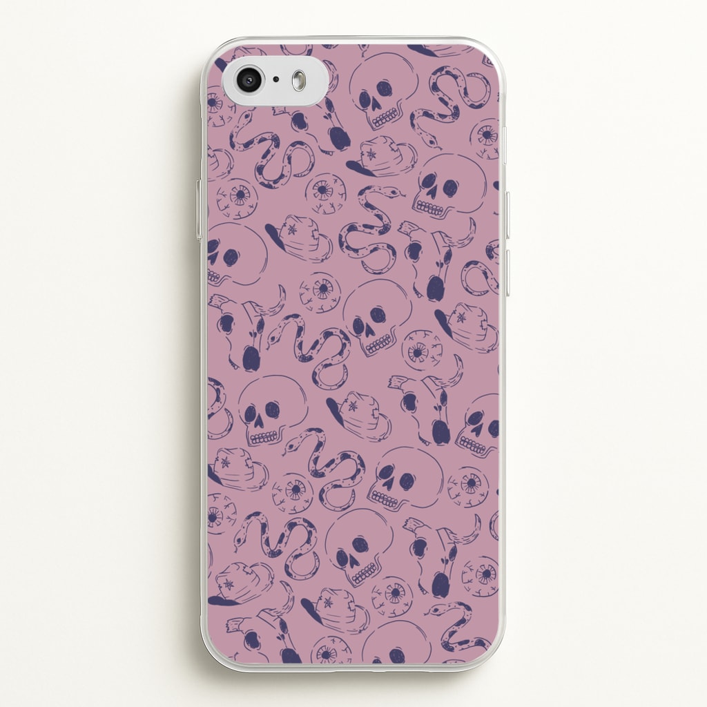 Purple Snakes And Skulls - Western - Western Phone Case for iPhone 5 / 5s / SE 2016