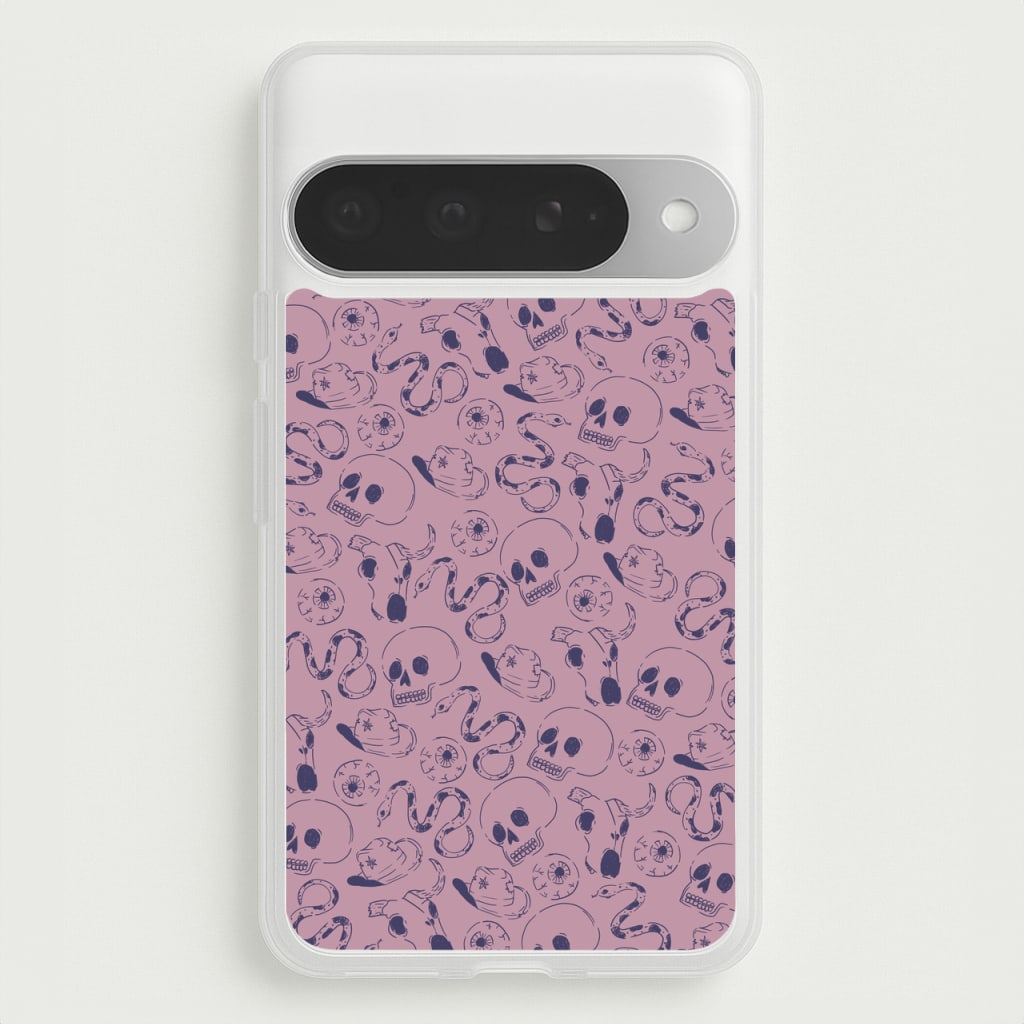 Purple Snakes And Skulls - Western Phone Case for Google Pixel 10 Pro XL