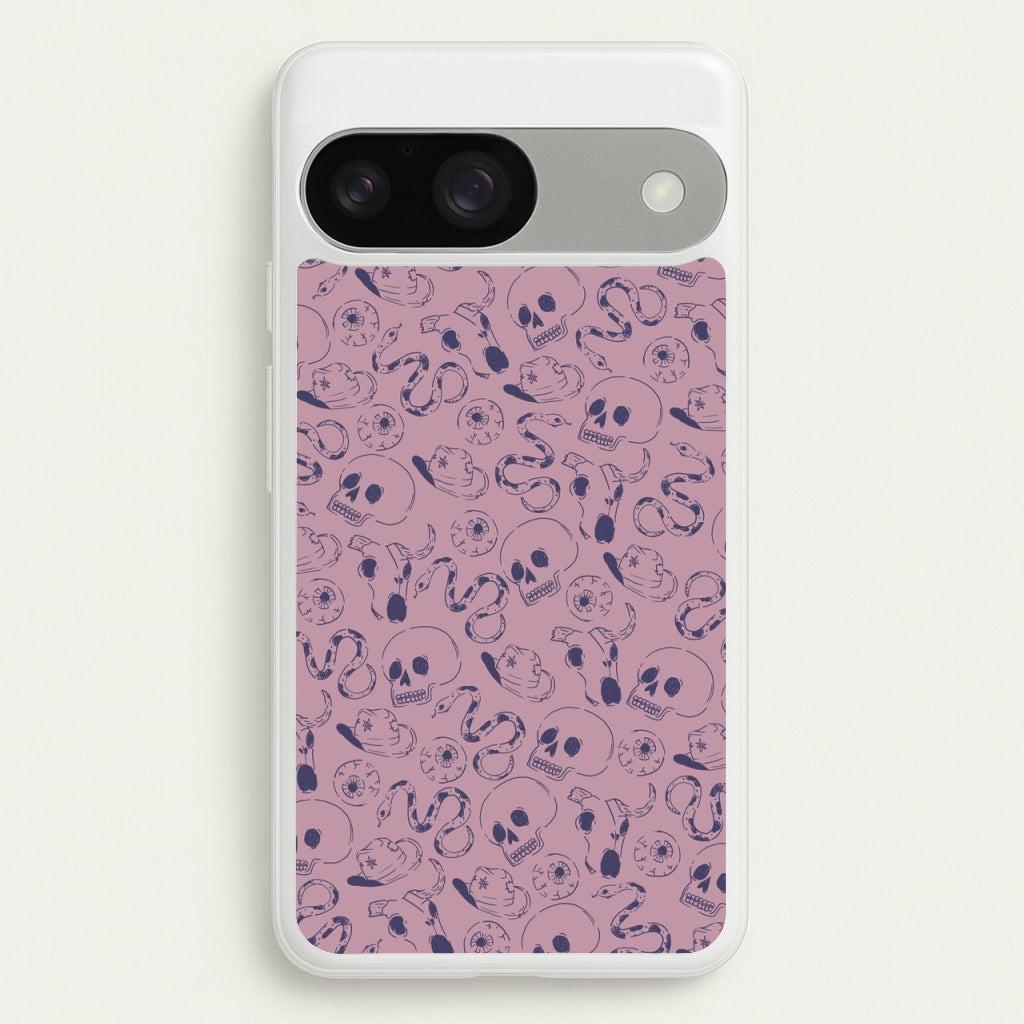 Purple Snakes And Skulls - Western - Western Phone Case for Google Pixel 9 / 9 Pro