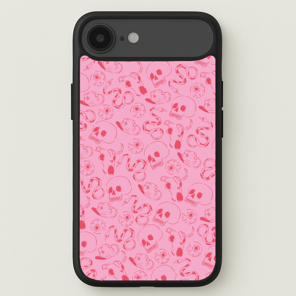 Pink Snakes And Skulls - Western Phone Case for iPhone 17 Air