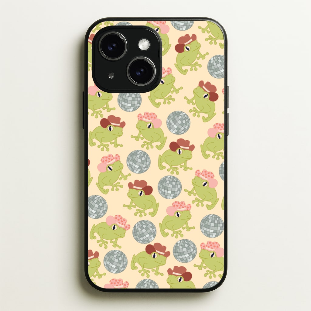 Frogs With Cowboy Hats - Western - Western Phone Case for iPhone 15