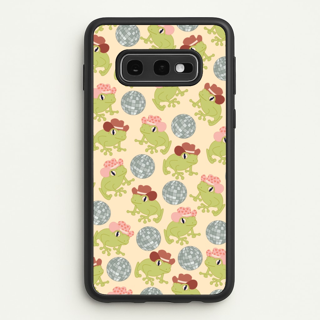 Frogs With Cowboy Hats - Western - Western Phone Case for Galaxy S10e